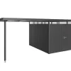 boutique en ligne Castorama Auvent Taille L Biohort En Métal Coloris Gris Foncé Métallique Pour Abris De Jardin Série HighLine H5 5