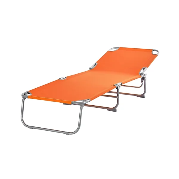 soldes en ligne Castorama Bain De Soleil En Métal Et Toile Curacao Orange 1