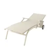 Livraison gratuite Castorama Bain De Soleil En Métal Et Toile GoodHome Santorin Peyote 7