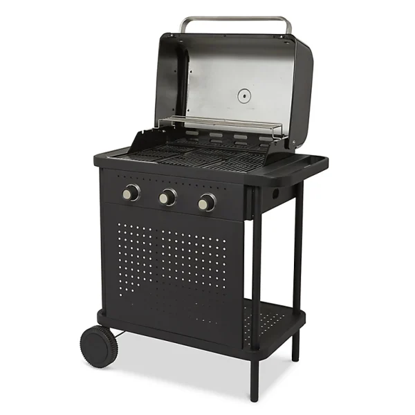 shopping pas cher Castorama Barbecue à Gaz GoodHome Rockwell 300 Noir 1