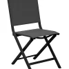 Castorama Chaise De Jardin En Aluminium Proloisirs Thema Graphite Et Noir vente chaude 7