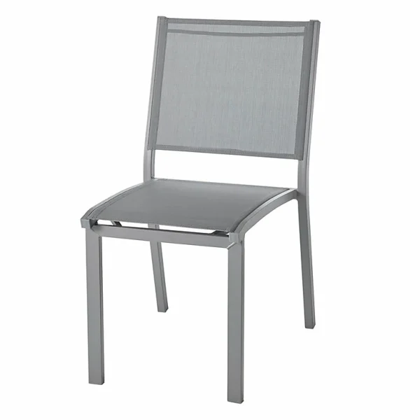 Castorama Chaise De Jardin En Métal Et Toile GoodHome Batz Gris excellent qulity 1