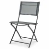 Castorama Chaise De Jardin En Métal Et Toile GoodHome Saba Gris site en ligne 7