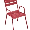 en promotion Castorama Chaise De Jardin En Métal Fermob Bridge Monceau Piment 5