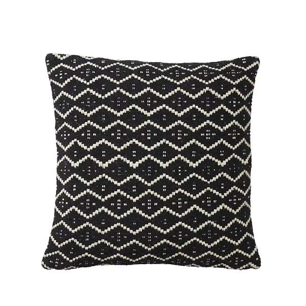 marque pas cher Castorama Coussin Chevron Blooma Denia Noir Et Blanc 45 X 45 Cm 1