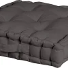 De super promotions disponibles Castorama Coussin De Sol Deco&Co Kraft Anthracite L.45 X L.45 X Ep.10cm 5
