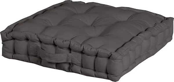De super promotions disponibles Castorama Coussin De Sol Deco&Co Kraft Anthracite L.45 X L.45 X Ep.10cm 1