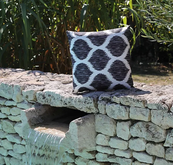 Castorama Coussin Losange Noir 45 X 45 Cm achat 1