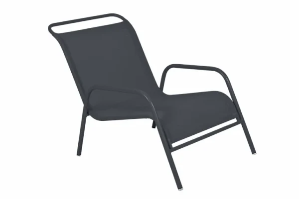 vente chaude Castorama Fauteuil Bas De Jardin En Métal Fermob Coolside Carbone 1