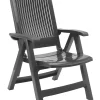 meilleure qualité Castorama Fauteuil De Jardin à Dossier Réglable Grosfillex Fidji 3 Gris 5