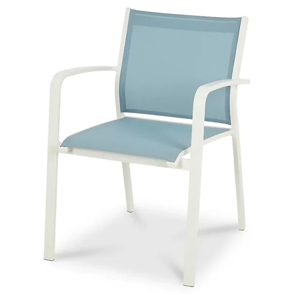 Castorama Fauteuil De Jardin Aluminium Et Toile Blooma Bacopia Bleu beauté 1