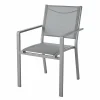 grossiste en ligne Castorama Fauteuil De Jardin En Métal Et Toile GoodHome Batz Gris 7
