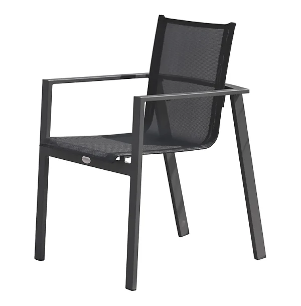 Authenticité garantie Castorama Fauteuil De Jardin Miami H.84 Cm Aluminium Gris Anthracite 1