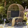 Castorama Fauteuil Oeuf De Jardin GoodHome Apolima Effet Rotin Marron achat pas cher 7