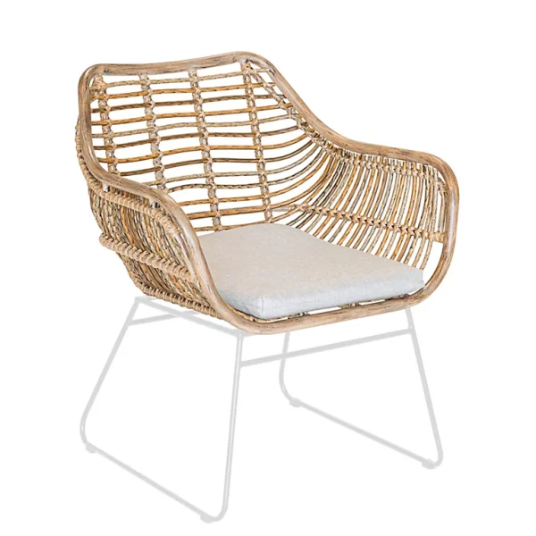 Castorama Fauteuil Résine Pied Acier Blanc Pemba Nouveau 1