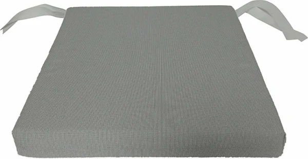 france en ligne Castorama Galette De Chaise Carrée Florida Gris Blanc 40 X 40 Cm 1