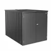 Castorama MiniGarage Métal Biohort 203 X 122 X H.145 Cm Gris Foncé Métallique magasin 5