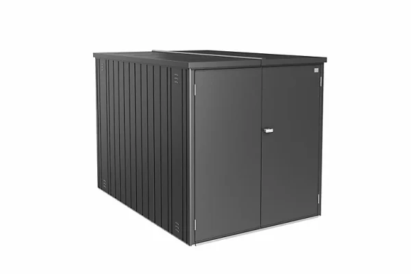 Castorama MiniGarage Métal Biohort 203 X 122 X H.145 Cm Gris Foncé Métallique magasin 1