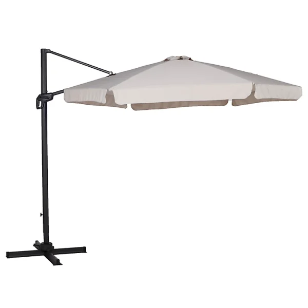 outlet Castorama Parasol Déporté Blooma Cotule Gris ø300 Cm 1