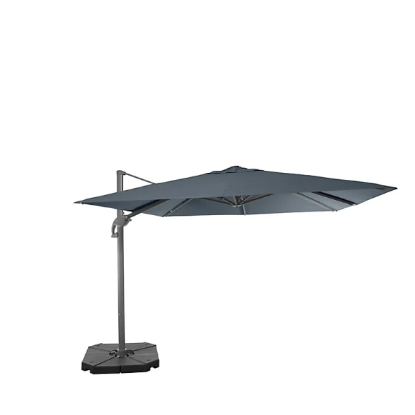 Castorama Parasol Déporté Easywind Vulpie – Forme Carré – Coloris Gris – L.300 X L.300 Cm outlet soldes 1