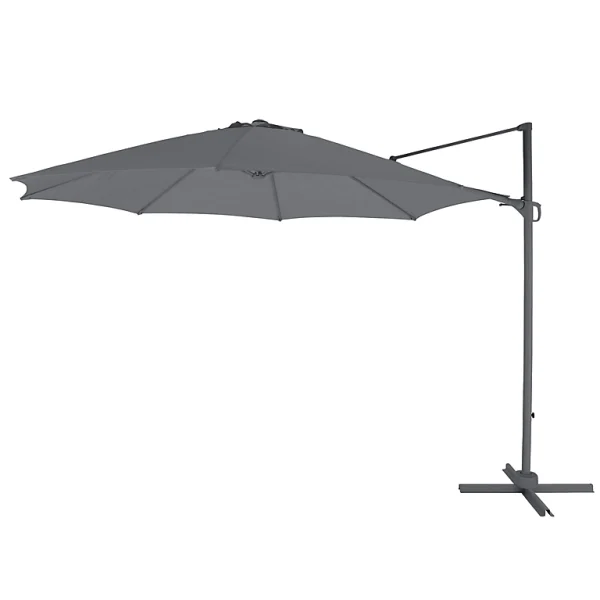 Authentic Original licence Castorama Parasol Déporté GoodHome Mallorca Gris ø350 Cm 1