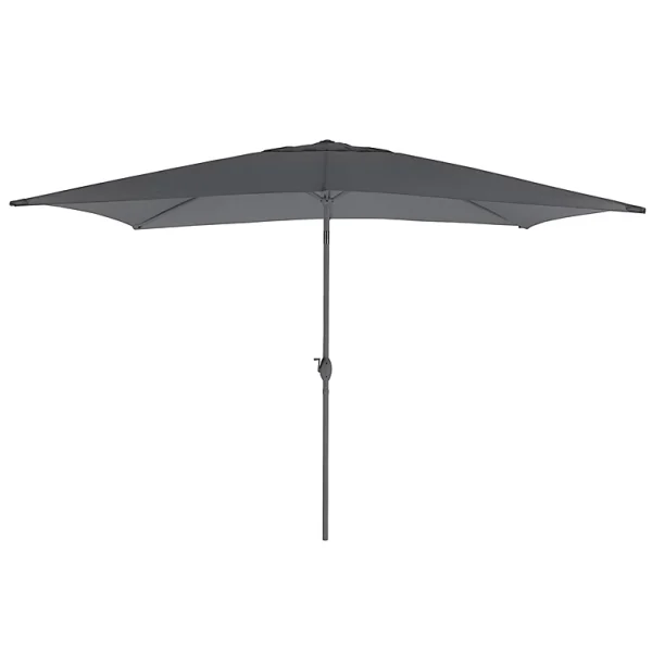 Nouvelle Collection Castorama Parasol GoodHome Carambole Gris 200 X 300 Cm 1