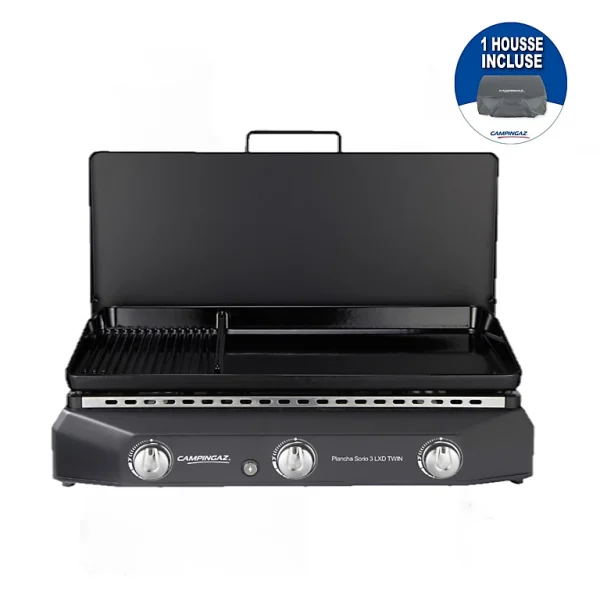 Castorama Plancha Gaz à Poser Campingaz Sorio 3 LXD TWIN pas cher 1
