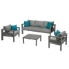 Castorama Salon De Jardin Bas Hespéride Evasion Graphite 5 Personnes boutiqued pas cher 7