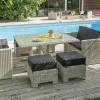 Castorama Salon De Jardin Bas Océane Résine Tressée Crème DCB Garden 8 Personnes Prix très abordable 7