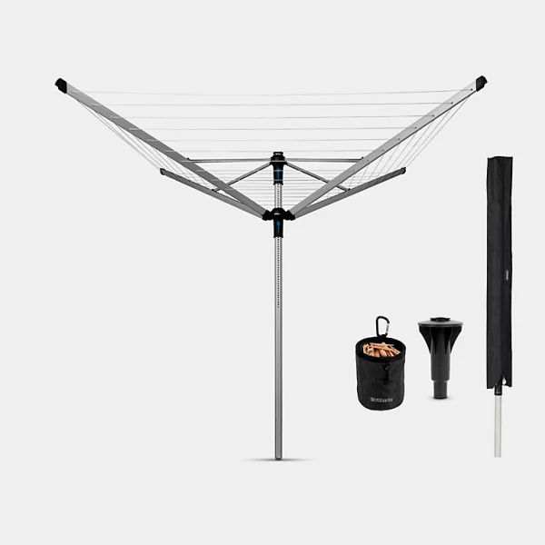 se précipiter pour acheter Castorama Séchoir 3 Bras Brabantia Lift-o-Matic Advance 50m 1