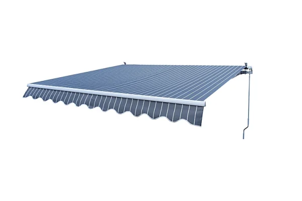 Castorama Store Banne Manuel Sans Coffre Gris Et Blanc 2,92 X 2,5 M pas cher 1