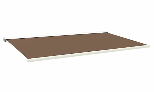 REMISE allant Castorama Store Banne Motorisé Coffre Intégral Cappuccino 6 X 3,5 M, Avec Anémomètre 1