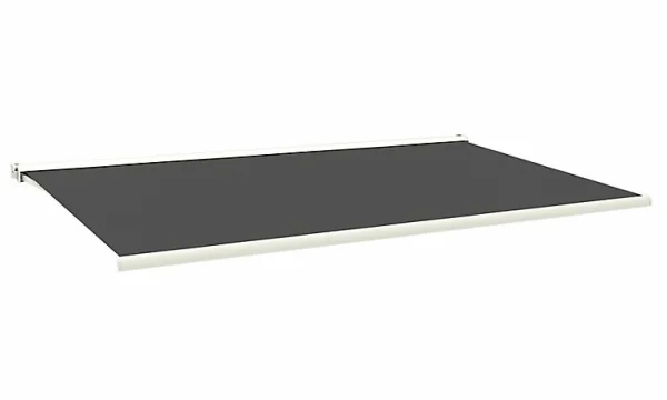 beauté Castorama Store Banne Motorisé Coffre Intégral Cendre 4 X 3,5 M, Avec Anémomètre 1