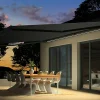 Livraison internationale Castorama Store De Terrasse Motorisé Atlas Coffre Gris / Toile T128 Gris 6 X 4m, Avec LED 5
