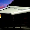 grossiste Castorama Store De Terrasse Motorisé Kobe Coffre Blanc / Toile T100 Beige 4 X 3,5m, Avec LED 7