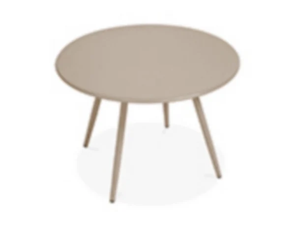 vente pas cher Castorama Table Basse De Jardin Brooklyn ø50 Cm Taupe 1