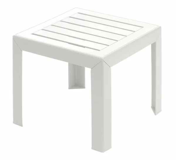 Castorama Table Basse De Jardin En Résine Grosfillex Miami 41 X 41 Cm Blanc officiel 1