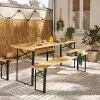 Castorama Table De Jardin Bistro Pliante 60 X 180 Cm+ 2 Bancs Pliants 25 X 180 Cm boutique 5