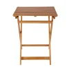 Satisfait ou Remboursé Castorama Table De Jardin En Acacia GoodHome Virginia 60 X 60 Cm 5