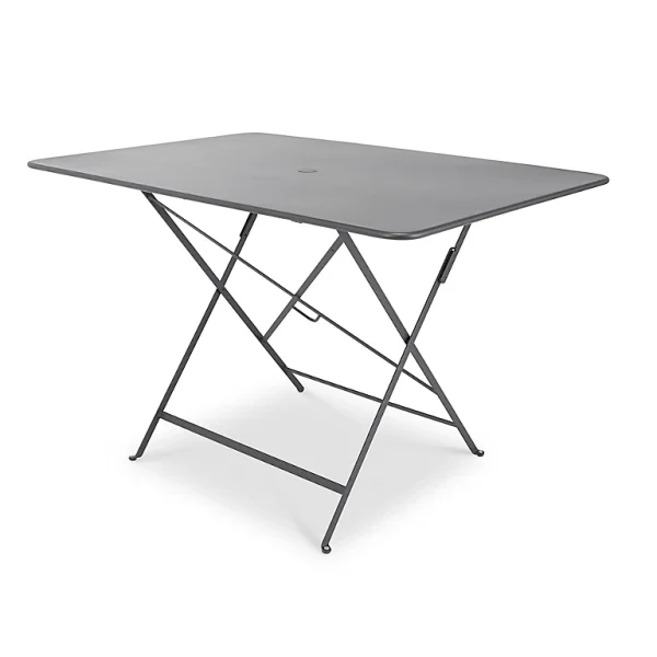 pas cher en ligne Castorama Table De Jardin En Métal Fermob Bistro 117 X 77 Cm Carbone 1