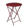 Castorama Table De Jardin En Métal Fermob Bistro ø60 Cm Piment vente pas cher 7