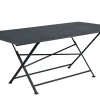 pas cher Castorama Table De Jardin En Métal Fermob Cargo 190 X 90 Cm Carbone 5