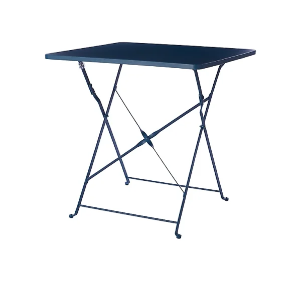 Castorama Table De Jardin En Métal GoodHome Saba Bleu 70 X 70 Cm fashion pas cher 1