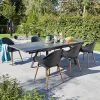 Castorama Table De Jardin Extensible En Aluminium Et Céramique Proloisirs Agra 150/200/250 X 90 Cm Graphite Et Gris vente luxe pas cher 7