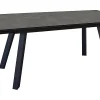 vente pas cher Castorama Table De Jardin Extensible En Aluminium Et HPL Proloisirs Agra 180/280 X 100 Cm Gris Et Lucerne 5