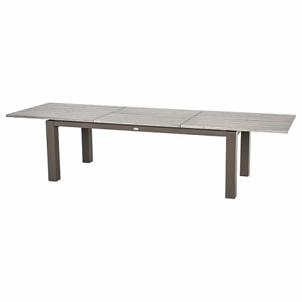 se précipiter pour acheter Castorama Table De Jardin Extensible En Aluminium Héspèride Heraklion Marron 220/320 X 99 Cm 1