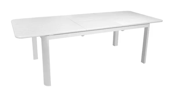 Castorama Table De Jardin Extensible En Aluminium Proloisirs Eos 220/280 X 100 Cm Blanc le grand escompte 1