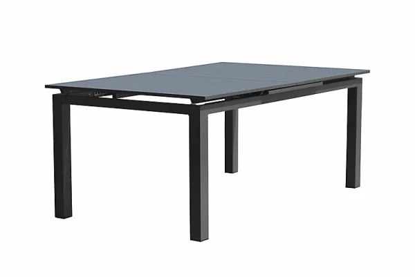 De super promotions disponibles Castorama Table De Jardin Extensible Miami L. 180 Cm X L. 100 Cm Aluminium Gris Anthracite 1