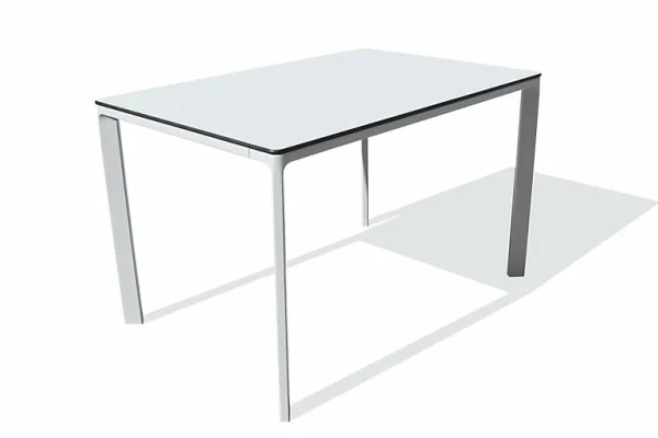 excellents soldes Castorama Table De Jardin Meet L. 120 Cm Blanc 1