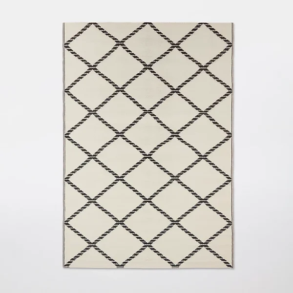 magasin solde Castorama Tapis Rural Blooma RUR 2-34-6 Bleu Nuit Et Bouleau 160 X 230 Cm 1